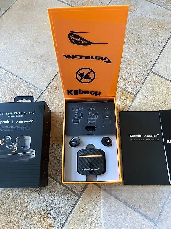 Klipsch Cuffie: Klipsch T5 II True Wireless ANC McLaren Edition neu – Nuovo e nell'imballaggio originale da Bäch SZ venduto da chrk