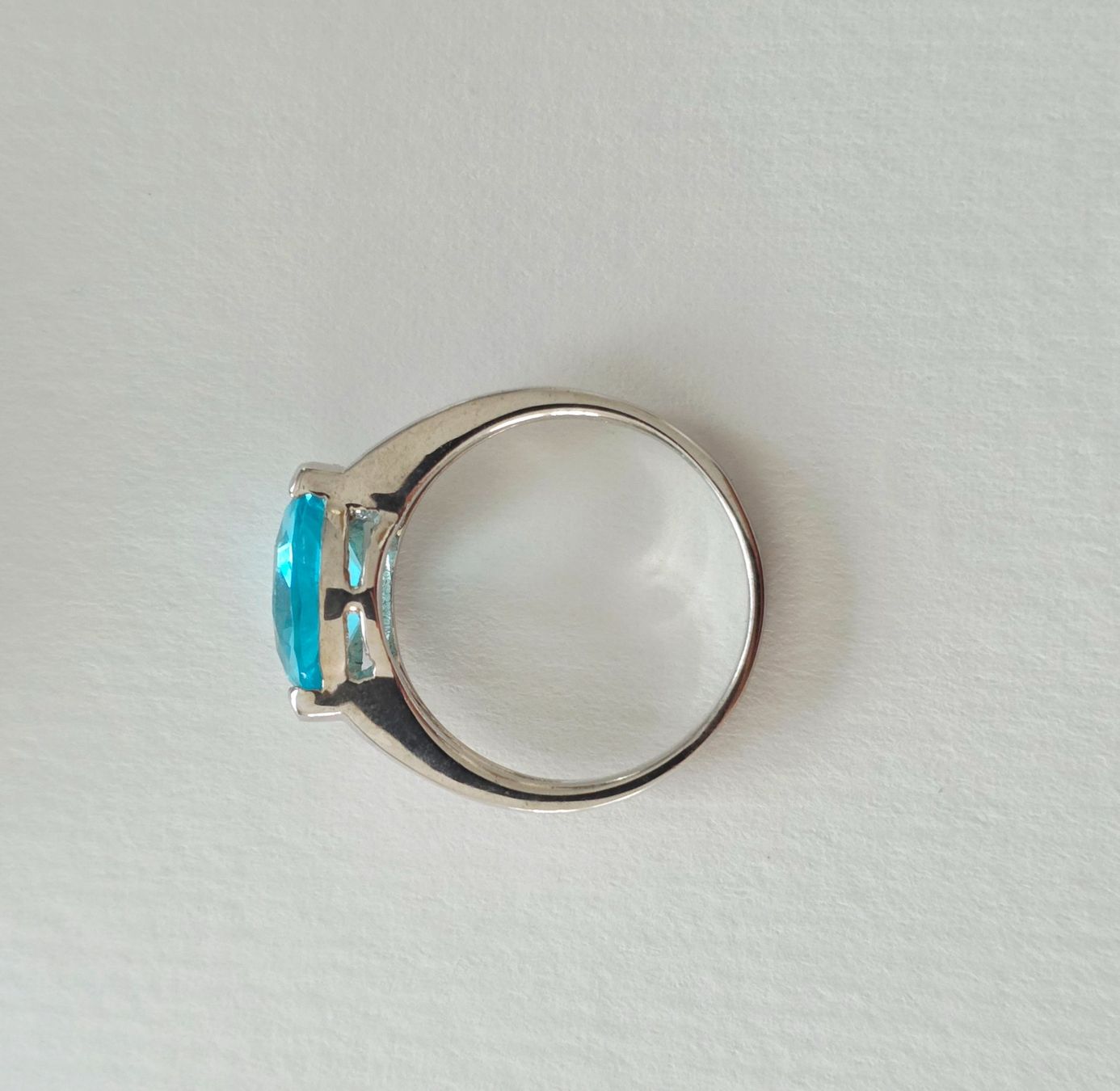 Anelli: Edler Silberring 925 mit Aquamarin - NEU – Nuovo e nell'imballaggio originale da Uetikon am See venduto da Coralreef 5