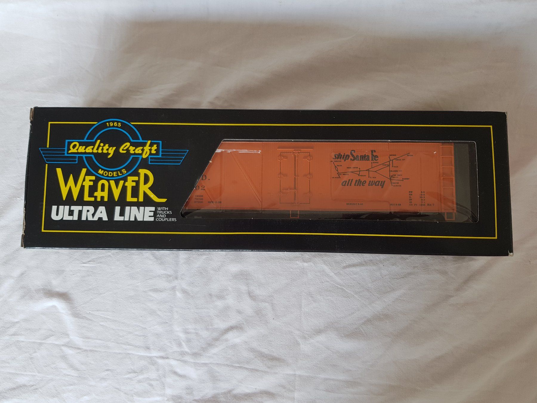 Modellini di ferrovie: Weaver:  Santa Fe Refrigerator 24502 – Nuovo e nell'imballaggio originale da Luzern venduto da inca55 6