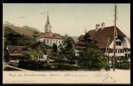AK Grosshöchstetten, Blick auf Kirche