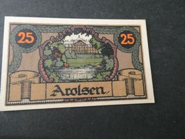 Dt. Reich, Arolsen  Notgeldschein
