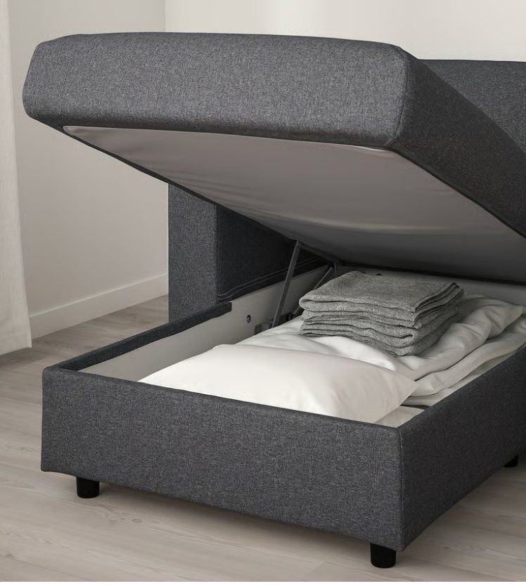 Ikea Divani: VIMLE 4er-Sofa mit Récamiere, Gunnared mittelgrau – Usato da Horgen venduto da Oli4ambri 3