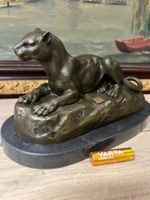 Massive Leopard Bronzefigur Art-Deco ⚠️