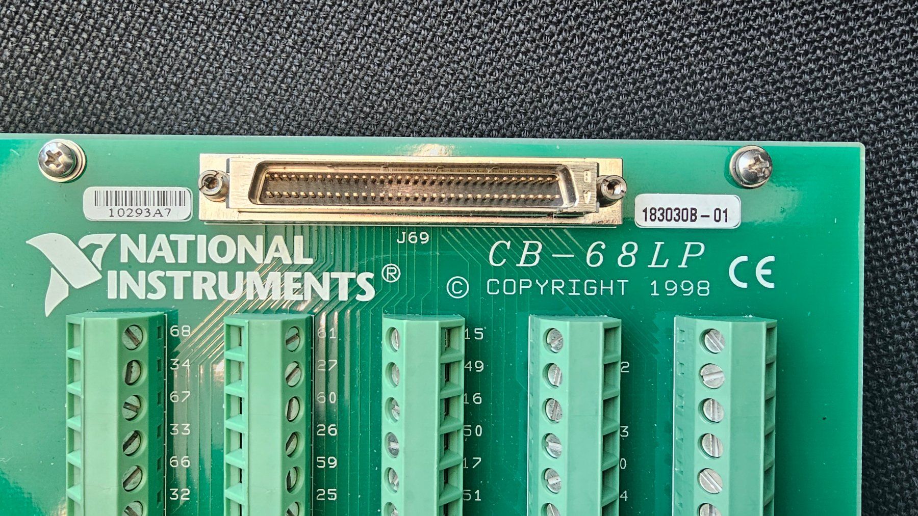 National Instruments Componenti elettronici: National Instruments CB-68LP Schraubklemmenadapter – Usato da Boniswil venduto da LakeSide_Boniswil 1