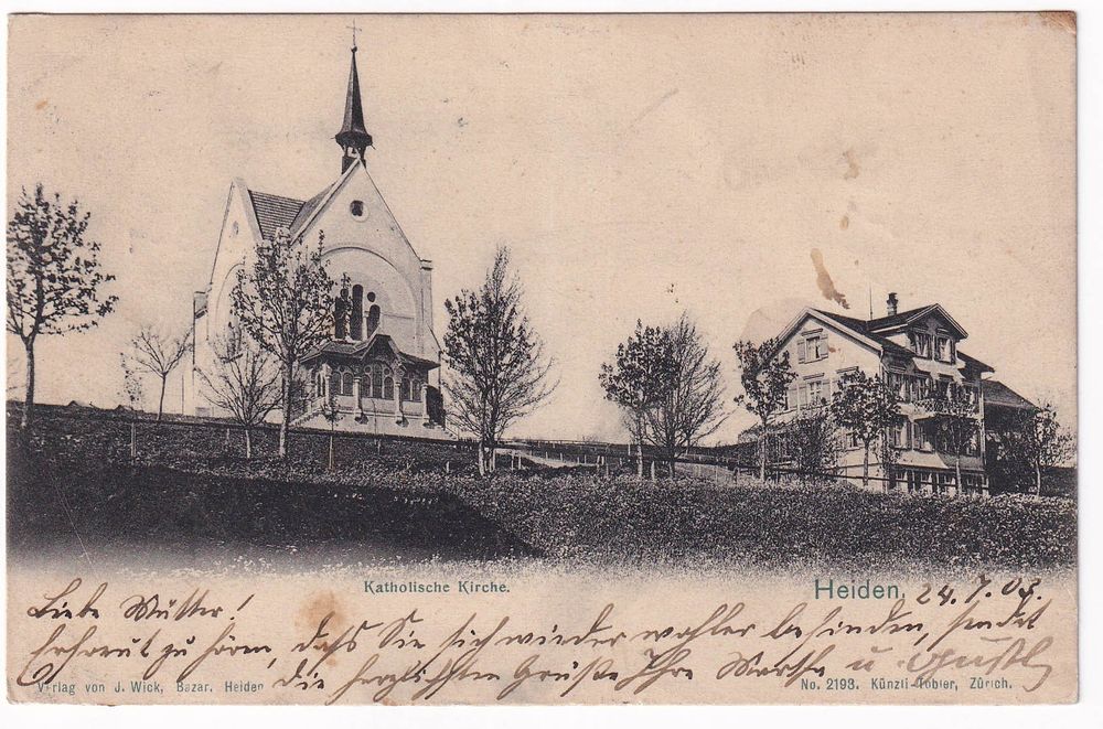 Heiden Katholische Kirche. 1903 Kaufen auf Ricardo