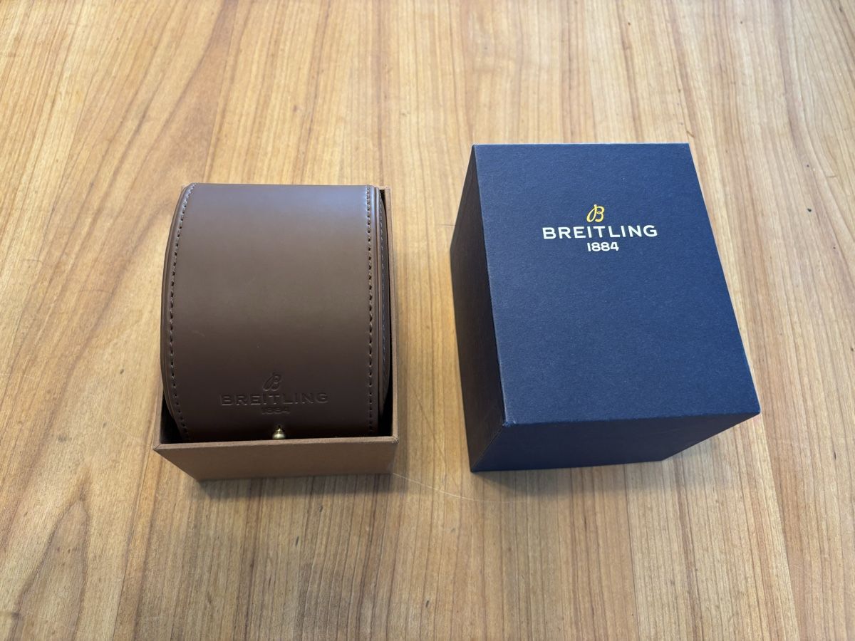 Breitling Scatole porta orologi: Breitling Box, Case, Schachtel blau – Nuovo (secondo la descrizione) da Grenchen venduto da chaga1234 1