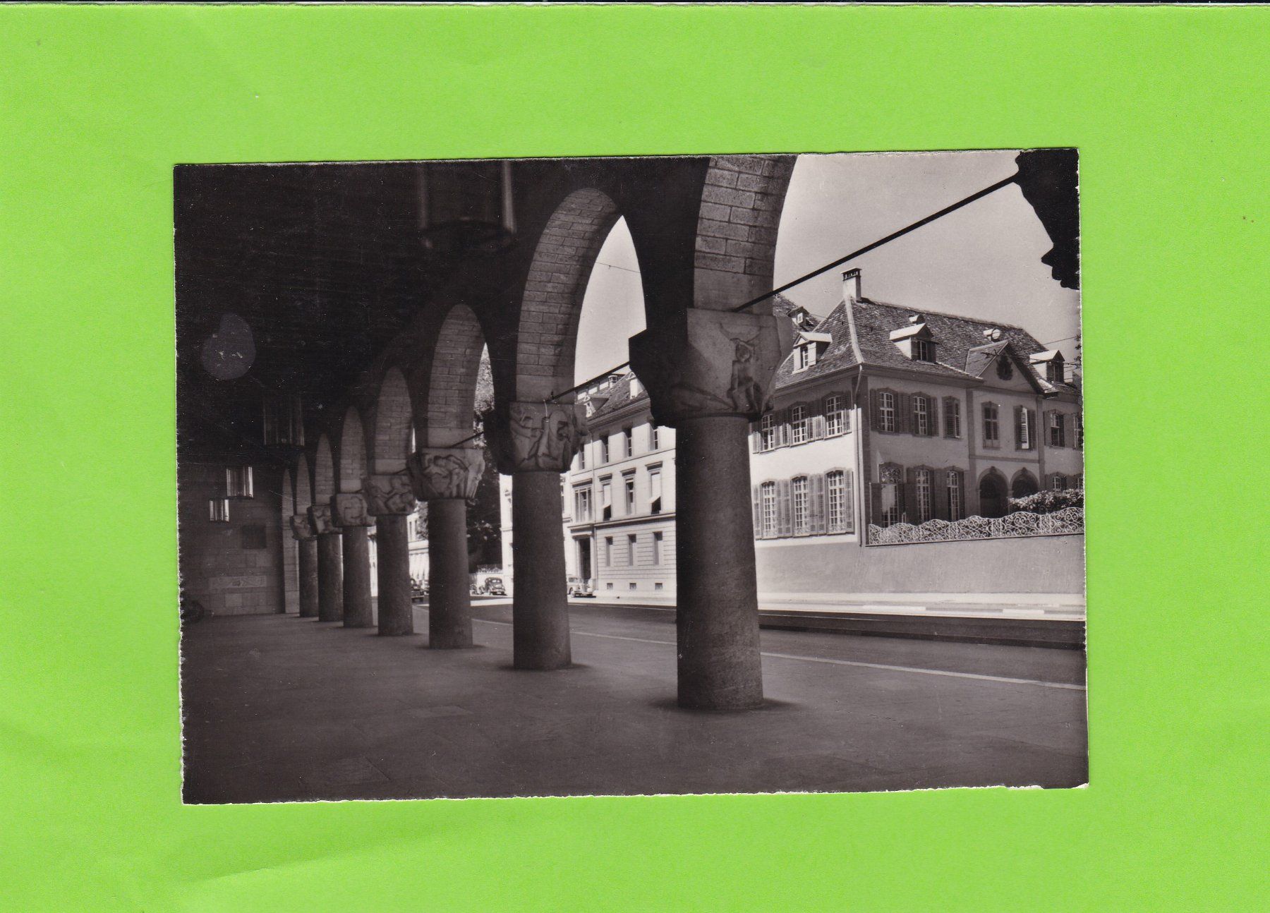 Cartoline postali: Basel, Blick vom Eingang des Kunstmuseums – Usato da St. Peterzell venduto da neckertal
