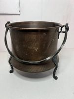 Kupfer-Kessel gehämmert Ø33cm x H30cm von Stöckli für Blumen