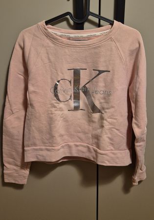 Calvin Klein Jeans Damen Pullover, Grösse XS, Rosa-meliert