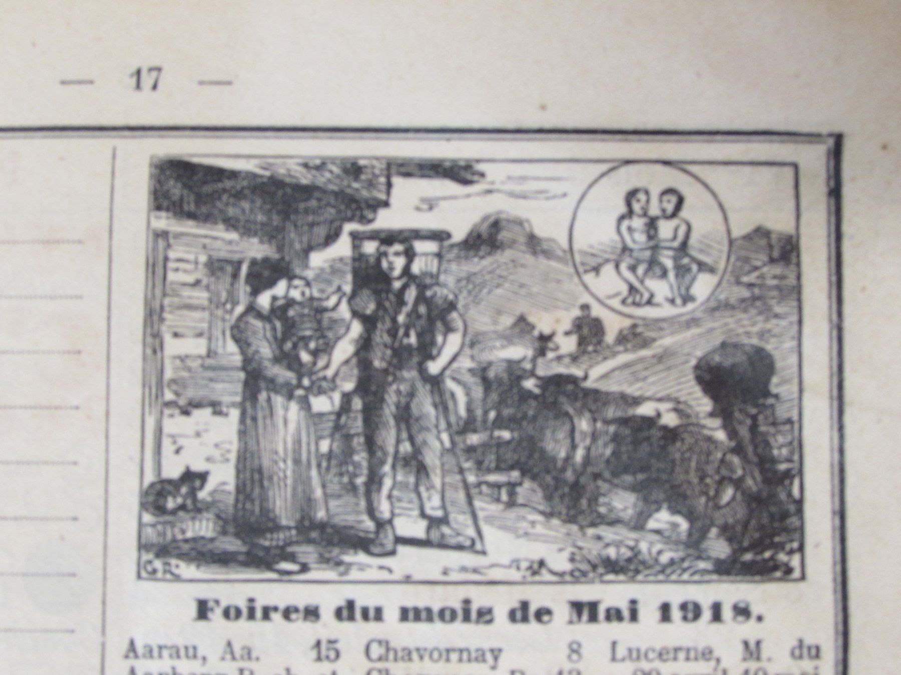 Calendari: Messages Boiteux, Berne/Vevey 1917/29 – Usato da Walchwil venduto da Shells1 6