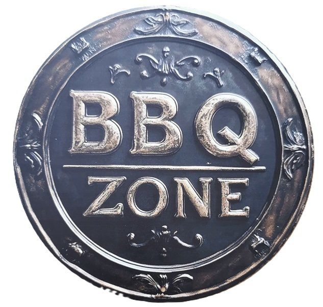 Insegne: BBQ ZONE - Blechschild  (neu/OVP) – Nuovo e nell'imballaggio originale da Wilen b. Wollerau venduto da morethanmusic