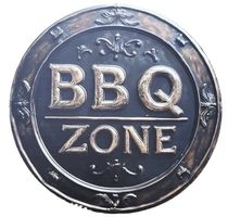 BBQ ZONE - Blechschild  (neu/OVP)