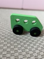Green Wooden Car Toy 