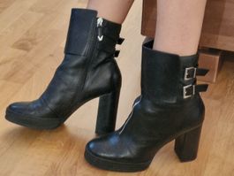 What For Leder Stiefeletten Gr. 40