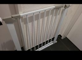 2x Schutzgitter Kinder Stahl Weiss 78x83cm