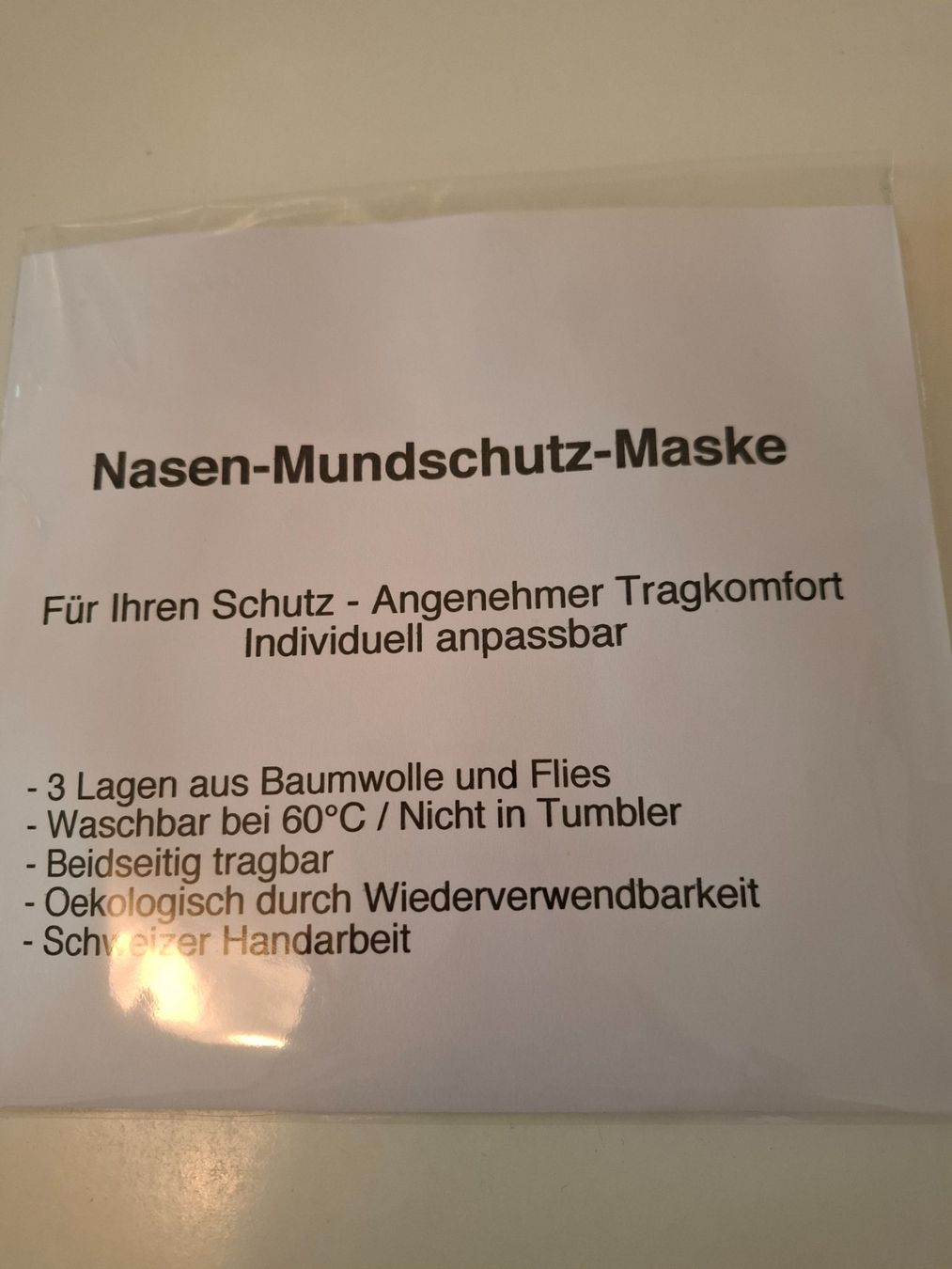 Protezione per viso e udito: Mundschutzmaske – Nuovo e nell'imballaggio originale da Zürich venduto da honolulu4711 1