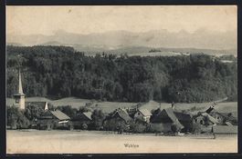 Wohlen /BE, Ortsansicht vom Ortsrand aus