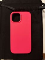 Handyhülle für iPhone 15 Silikon in Neonpink