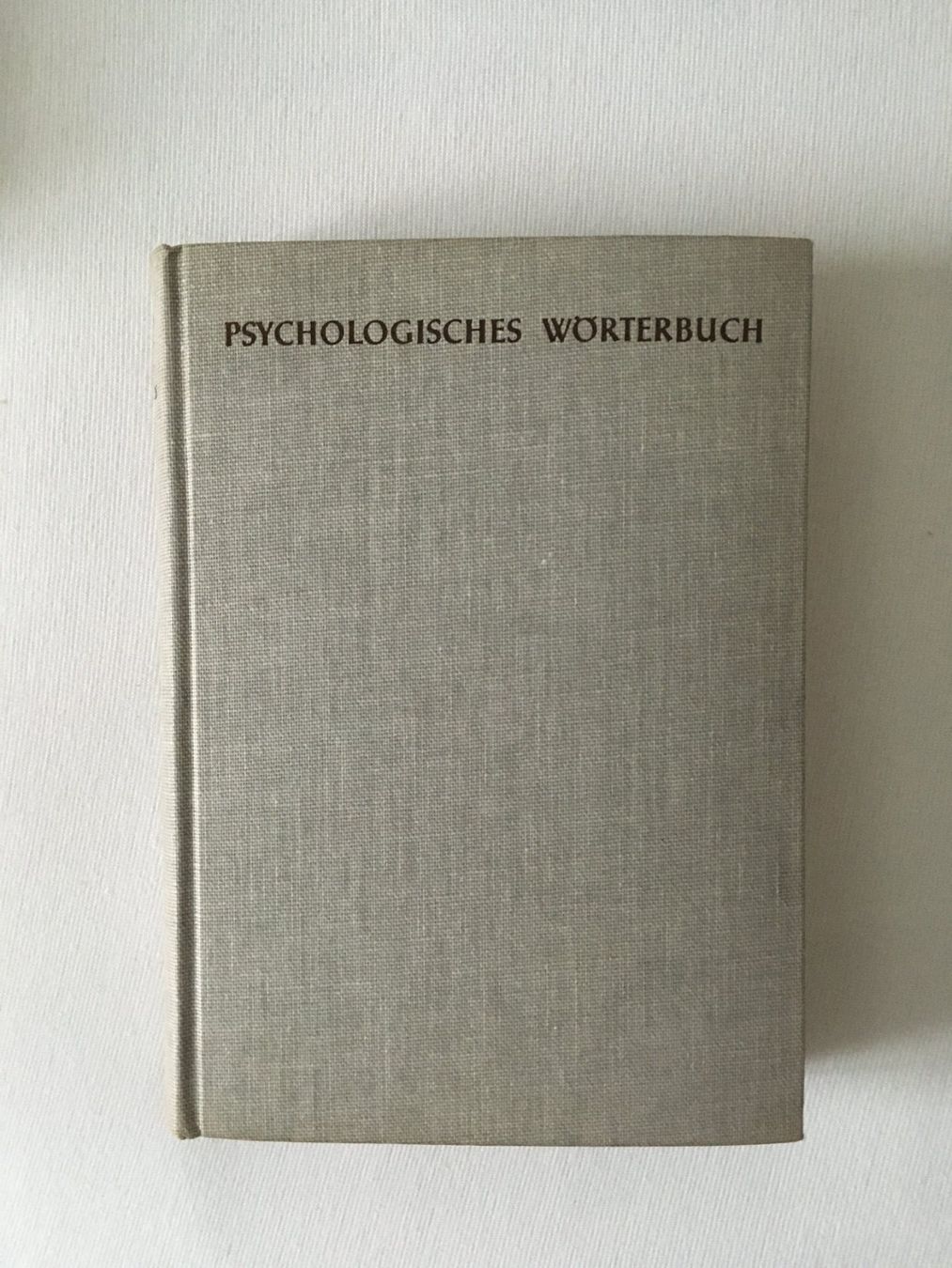Libri: Psychologisches Wörterbuch – Usato da Lyss venduto da Punktum01 1