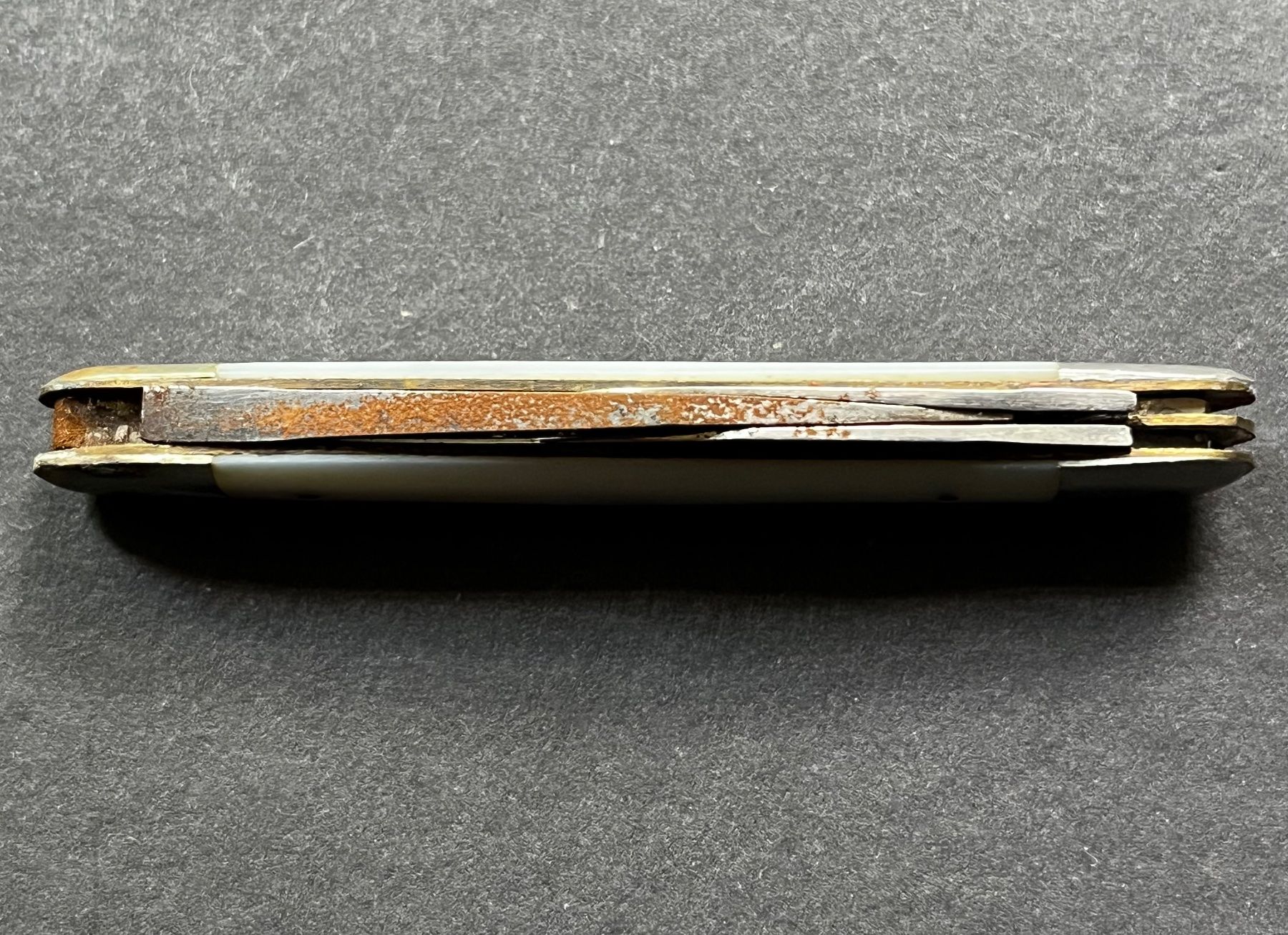 Solingen Coltelli tascabile: Antikes Sackmesser aus Solingen 79 mm - Perlmutt – Usato da Zürich venduto da FV.vintage 6