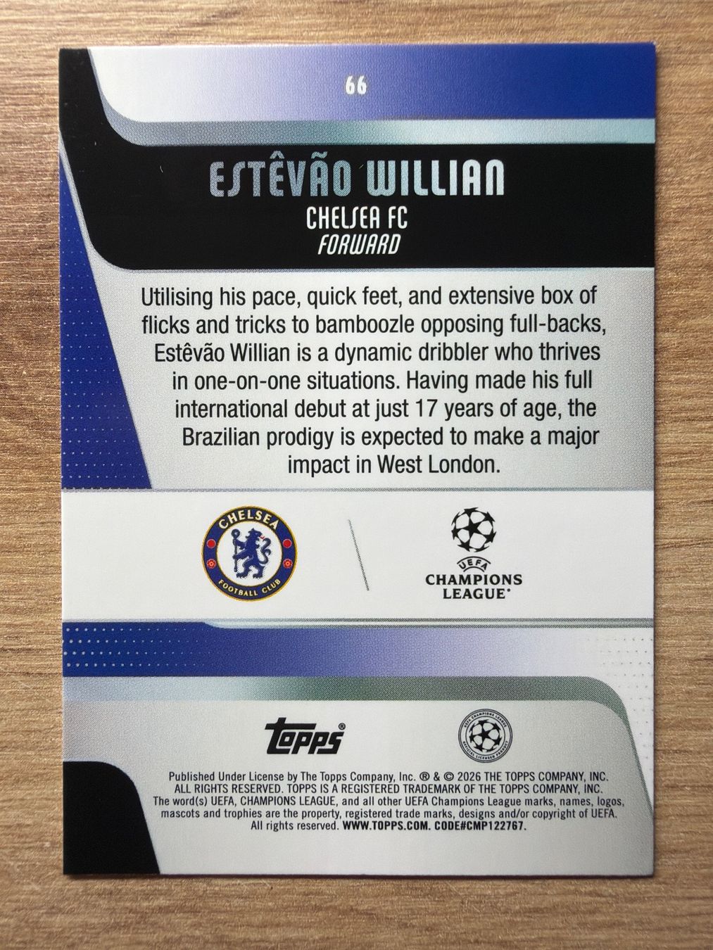 Topps Cartes à collectionner: Soccer Estevao RC Topps 2026 – D'occasion à Netstal par Clutch79Cardz 1
