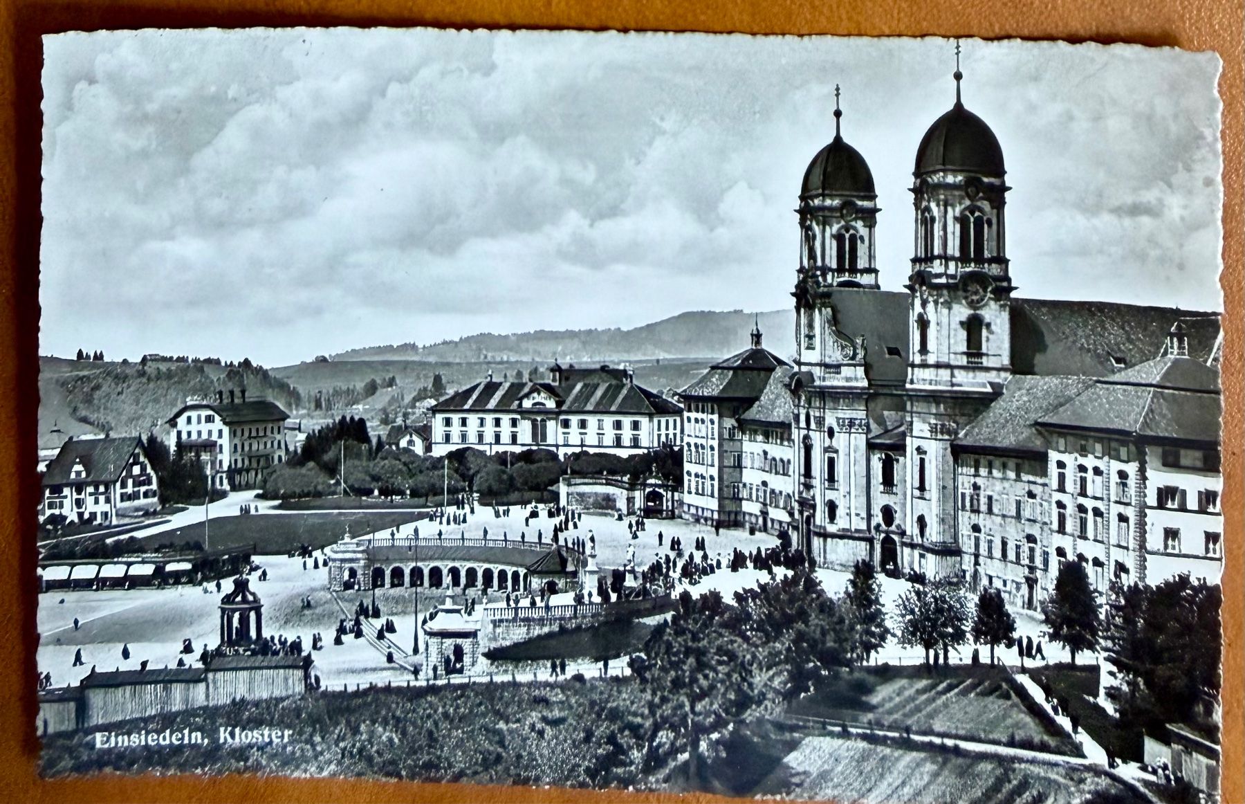 Ansichtskarten: Einsiedeln - Kloster 1946 – Gebraucht aus Lutry von Ediego