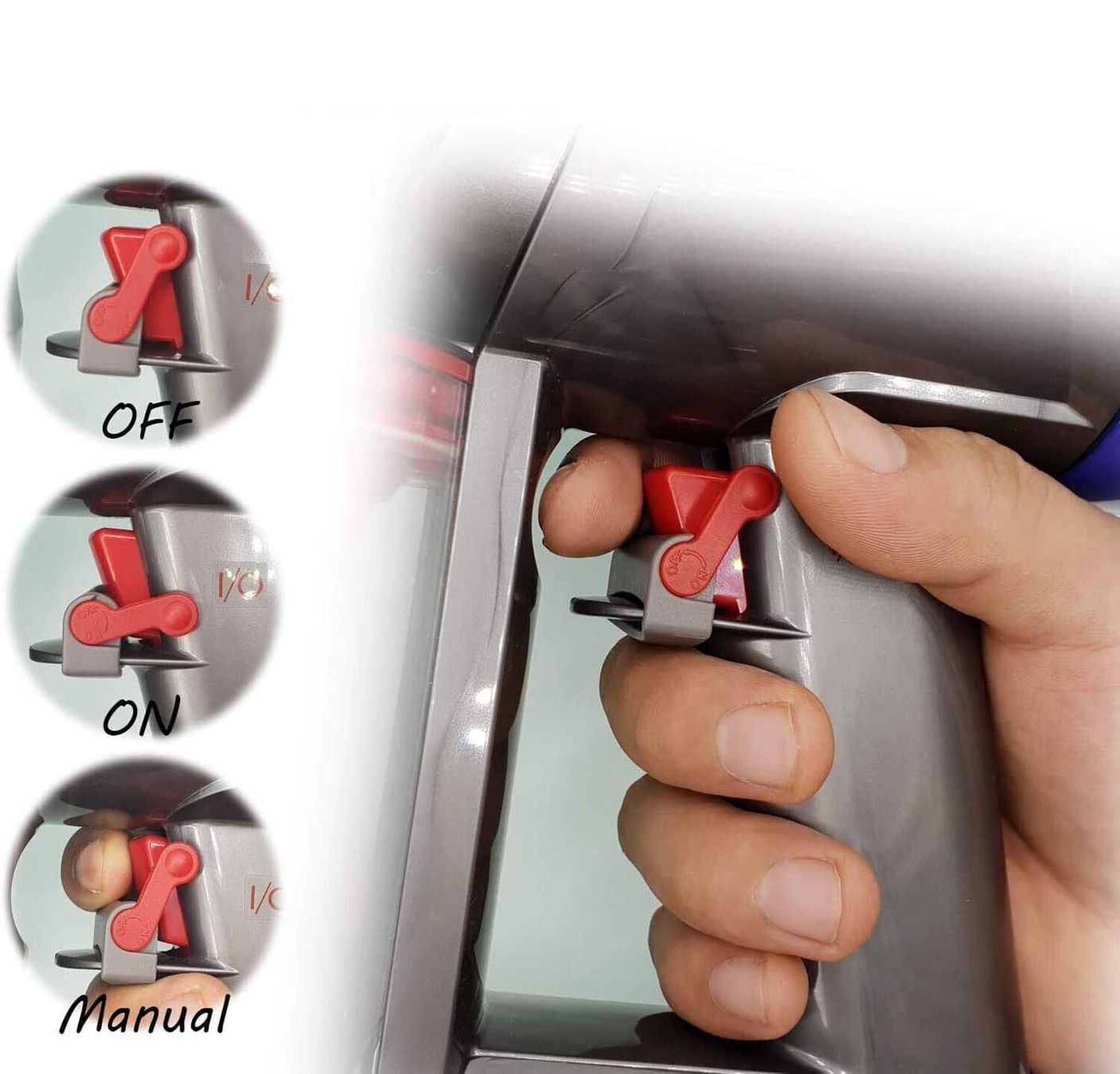 Aspirapolveri & Accessori: Trigger Schloss Einschaltknopf Dyson V6 V7 V8 V10 V11 V15 – Nuovo (secondo la descrizione) da Kirchdorf AG venduto da Apost008