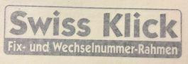 Swiss Klick Aufkleber Sticker ca. 17x5cm  Konturgeschnitten
