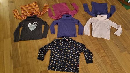 Div. leichte Baumwoll-Rollkragen-Pullover Gr. 110 bis 128
