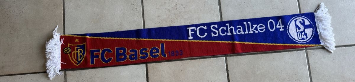 FC Basel Foulard & Sciarpe: Fc Basel - Schalke‘04 Schal – Usato da Lenzburg venduto da Meister_k 1