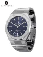 SAPPHERO Montre homme luxe acier inoxydable, étanche, robust