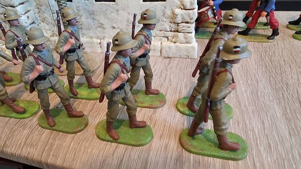 Giocattoli: 6 Hausser Elastolin Deutsches Afrika Korps – Usato da Ettingen venduto da 1964erNachtzugfahrer 4