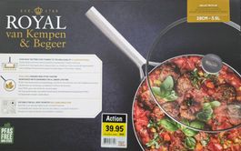 Servier- und Schmorpfanne mit Deckel-NEU + ORIGINALVERPACKT