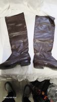 Klassische braune Lederstiefel – Grösse 11 – UNISEX