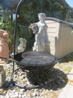 Feuerschale 85🤩Grillstelle Galgengestell mit Inox Grillrost