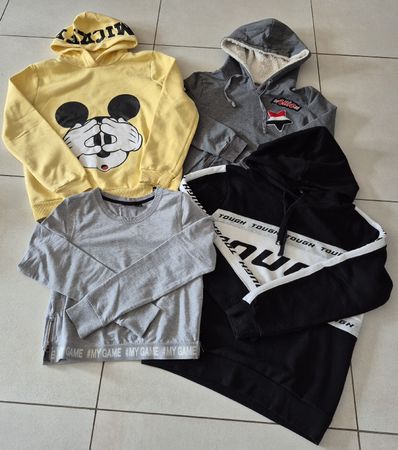 Lot de 3 sweats et un pull court taille XS ado