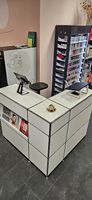 Kassen-, Büro-, Empfang Theke, top Zustand, weiss, sofort!