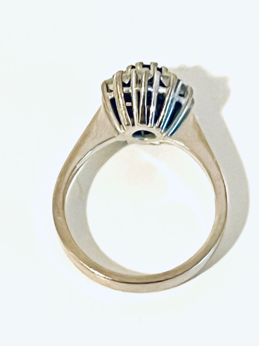 Bagues: Sapphire & Natural Diamond Ring - Platinum – D'occasion à Rüschlikon par topswissvintage 2