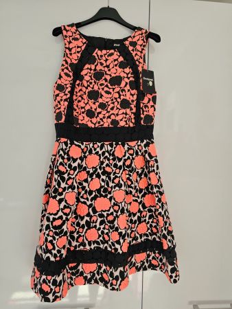 Robe Neuve/Desigual by C.Lacroix/Collector/tissu floqué/T:40