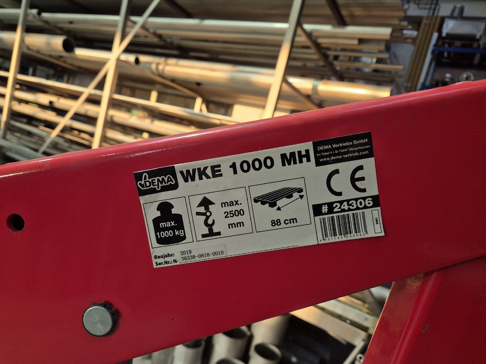 Grues: Werkstattkran – D'occasion à Eschlikon TG par Meierhofer-Inox 1