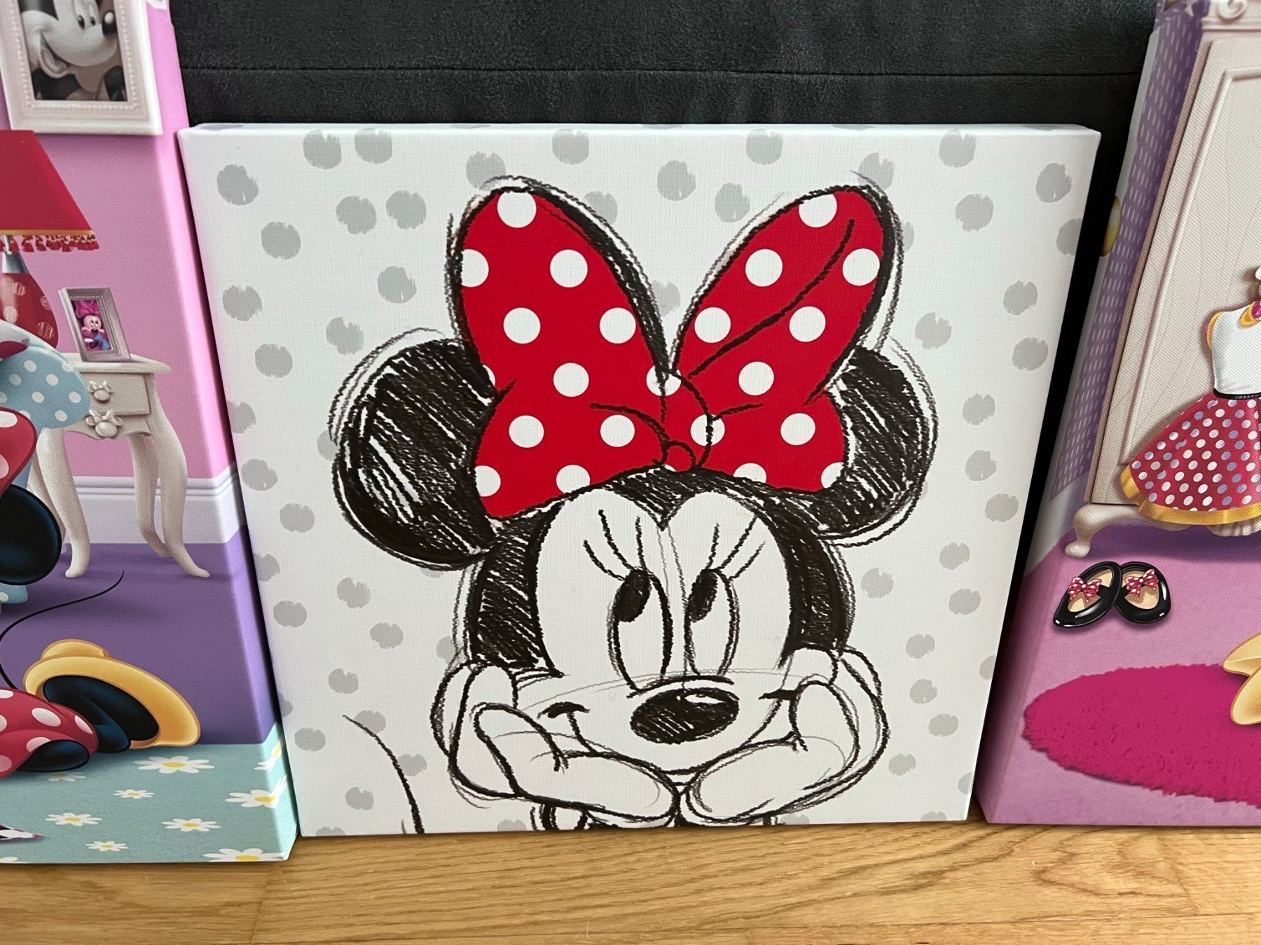 Foto & Immagini: 3 minnie mouse Leinwand Bilder – Usato da Reichenburg venduto da Sternschnuppa 3