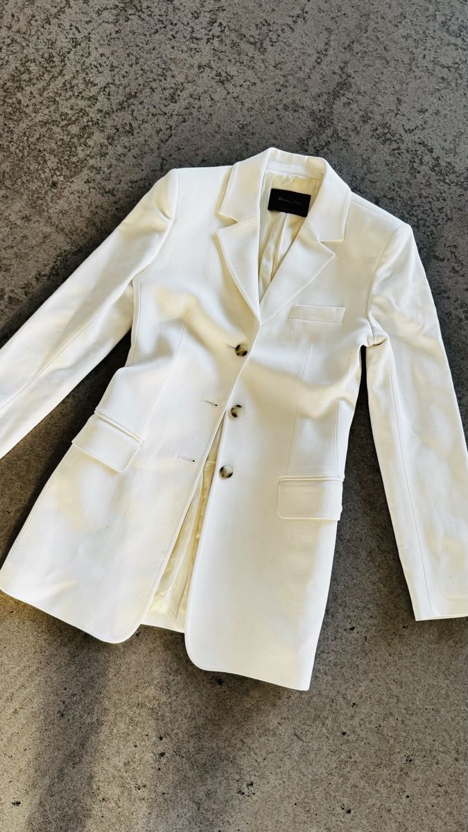 Massimo Dutti Giacche: Massimo Dutti Blazer, Weiss, Gr. 36, neu! – Usato da Heerbrugg venduto da Heaven09