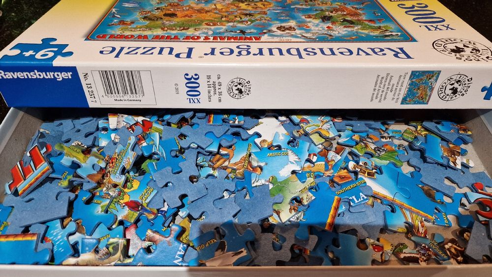 Ravensburger Puzzle Weltkarte Tiere 300 Teile 2