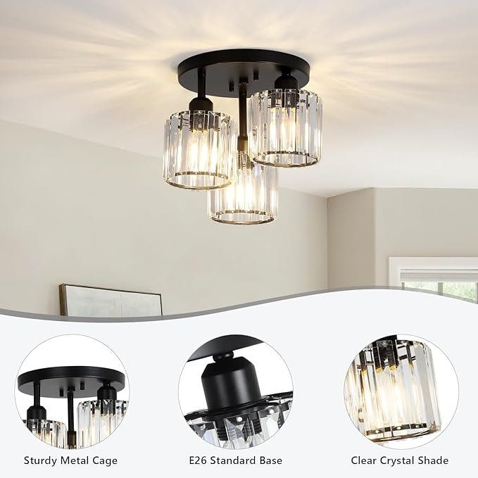 Lampadari & plafoniere: Kronleuchter Kristall Deckenleuchte Glas Pendelleuchte – Nuovo e nell'imballaggio originale da Zürich venduto da NovaDen 4