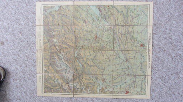 Cartine & Atlanti: SCHÜLER-KARTE DES KANTONS BERN 1950 – Usato da Krattigen venduto da markus63 2