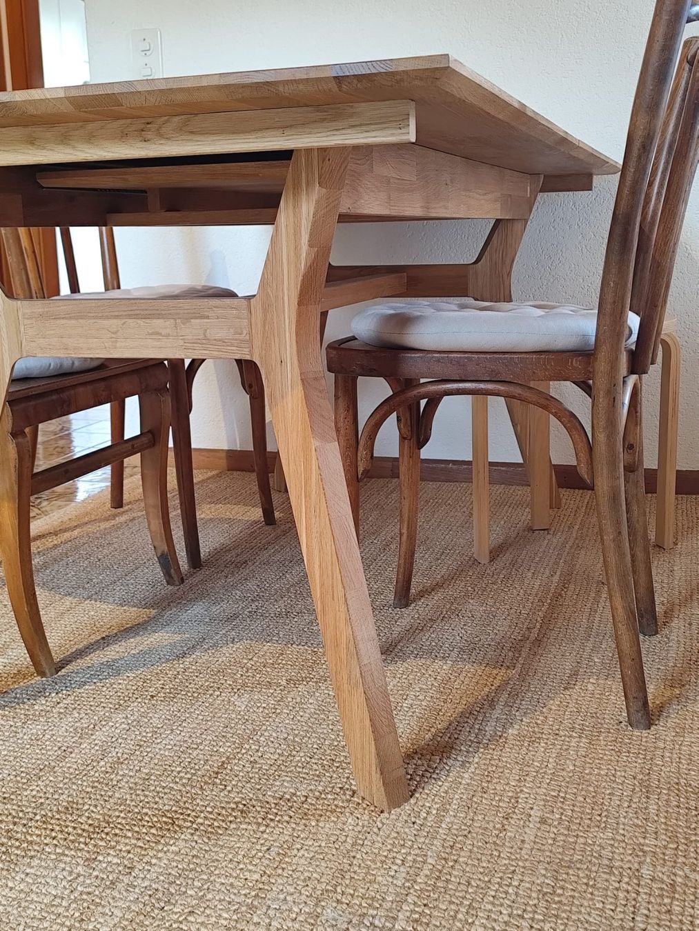 Tische: Table à manger extensible en chêne massif : 90 x 170-210 cm – Gebraucht aus Sion von fille_du_sud 2