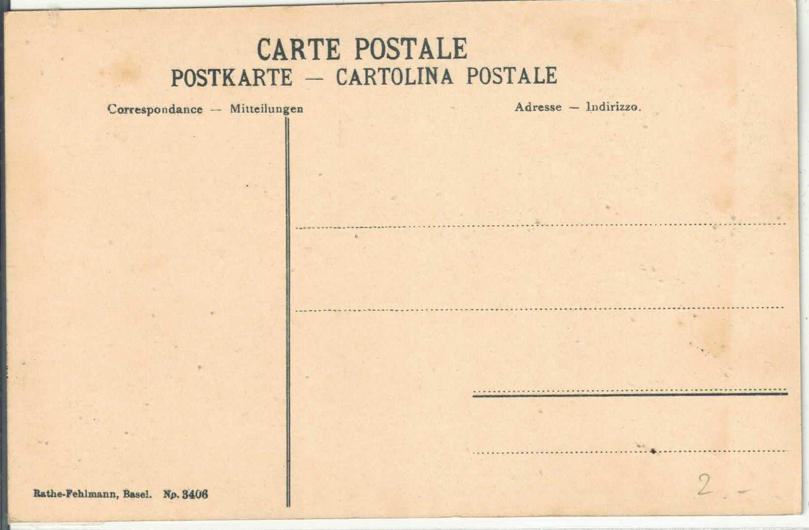 Cartoline postali: Ruine Campi a. d. Albula-Bahn - Litho – Usato da Ettingen venduto da Kartenplanet 1