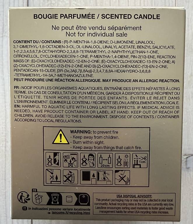 Candele: Lancôme Duftkerze / Kerze – Nuovo e nell'imballaggio originale da Kesswil venduto da canvas12 1