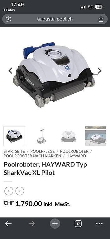 Accessori per Piscine: Pool Roboter Hayward – Usato da Attiswil venduto da maialina 2