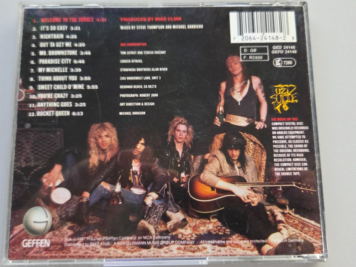 CDs: CD Guns N' Roses - Appetite For Destruction – Gebraucht aus Schaffhausen von Kellerrassel 2